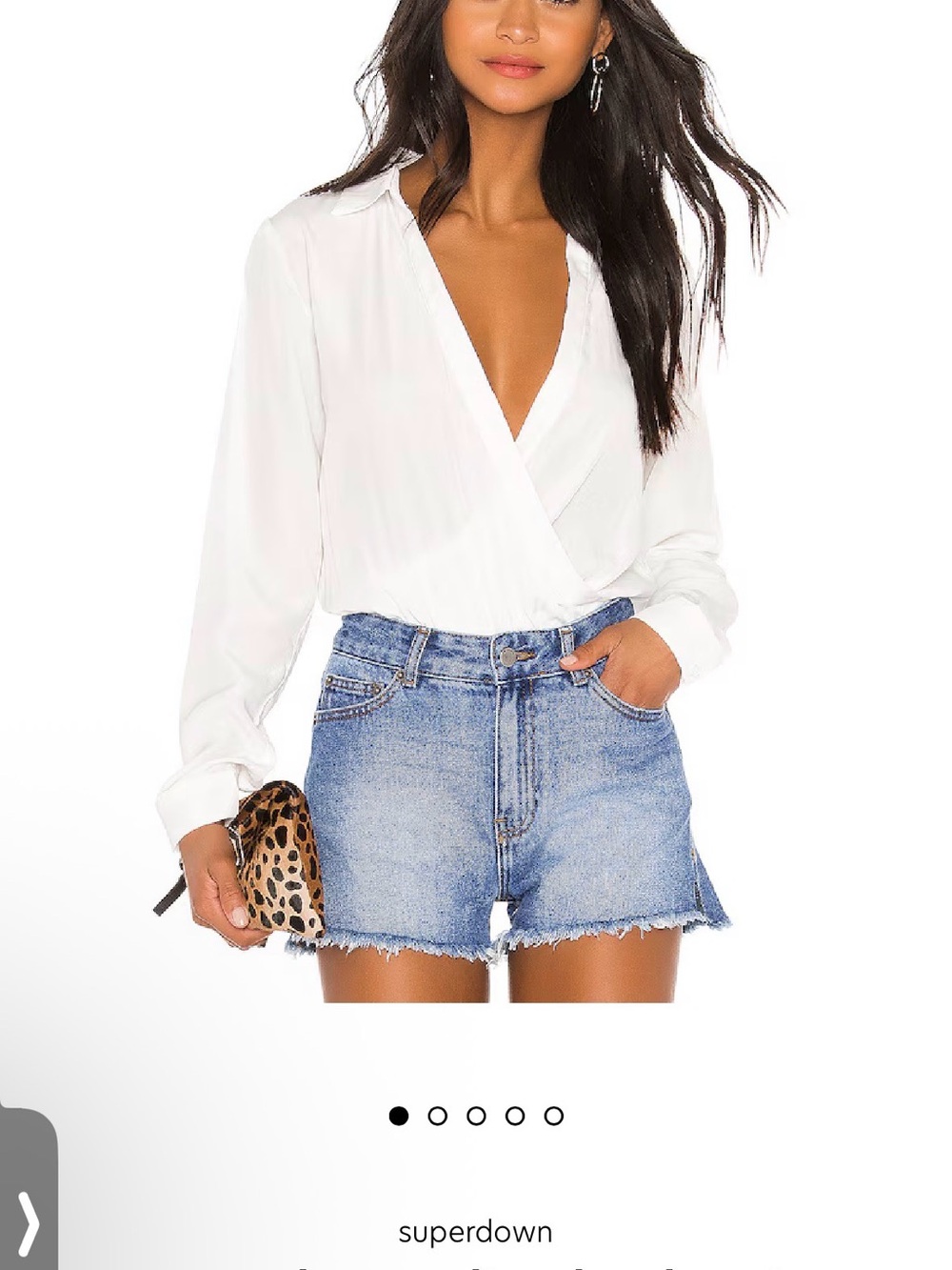 Super down white long sleeve bodysuit. - Picture 2 of 8
